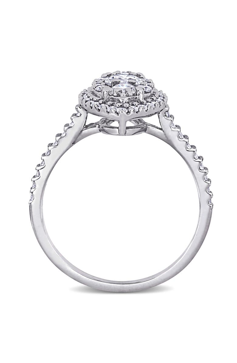 Julianna B. Diamond Composite Engagement Ring 10k, Alternate, color, 10K White Gold