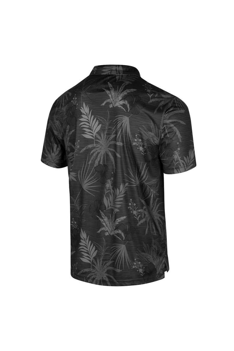 Men's Colosseum Black Vanderbilt Commodores Palms Team Polo, Alternate, color, Black