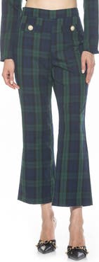Alexia Admor Jayden Plaid Wide Leg Pants
