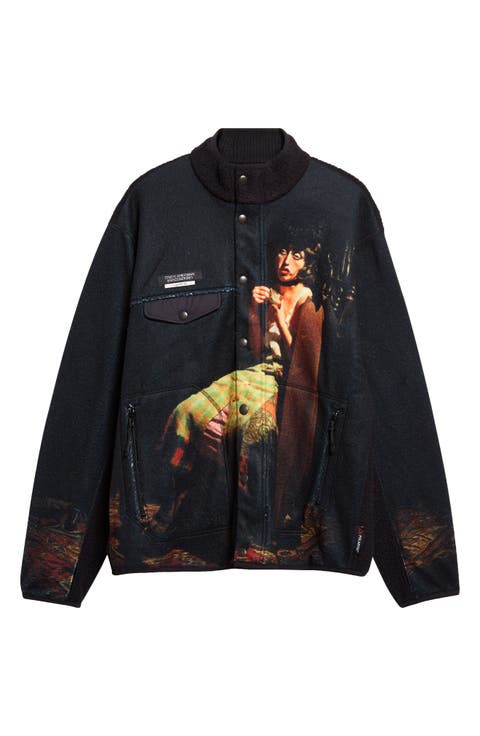 Cindy Sherman Graphic Fleece Blouson Jacket