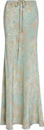 BERNADETTE Emily Floral Print Silk Maxi Skirt