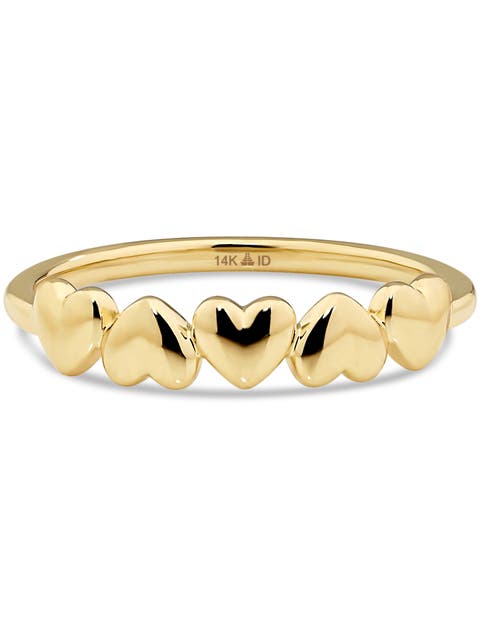 Sweet Heart Ring in 14K Gold, 4mm