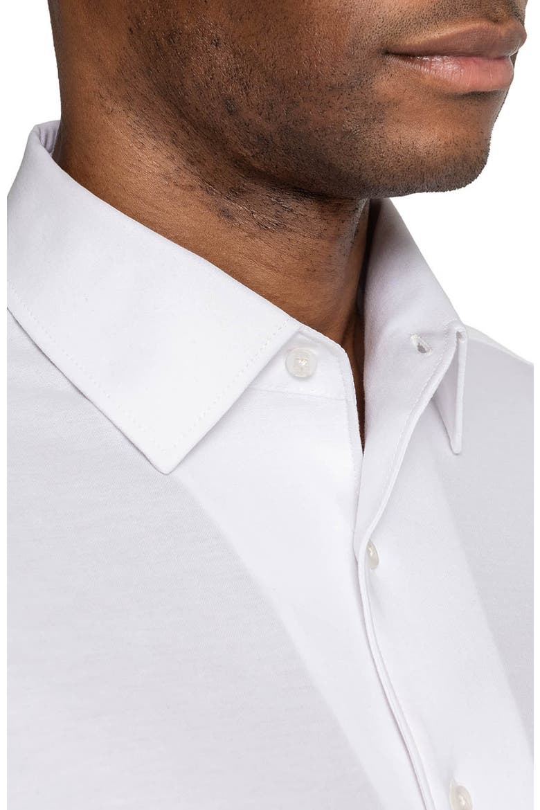 Solid Mapleton Luxe Cross Dyed Short Sleeve Shirt, Alternate, color, WHITE