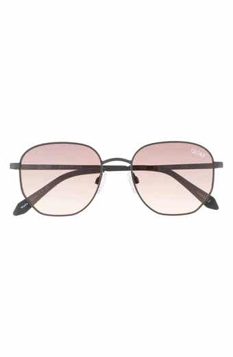 QUAY Big Time 54mm Gradient Round Sunglasses