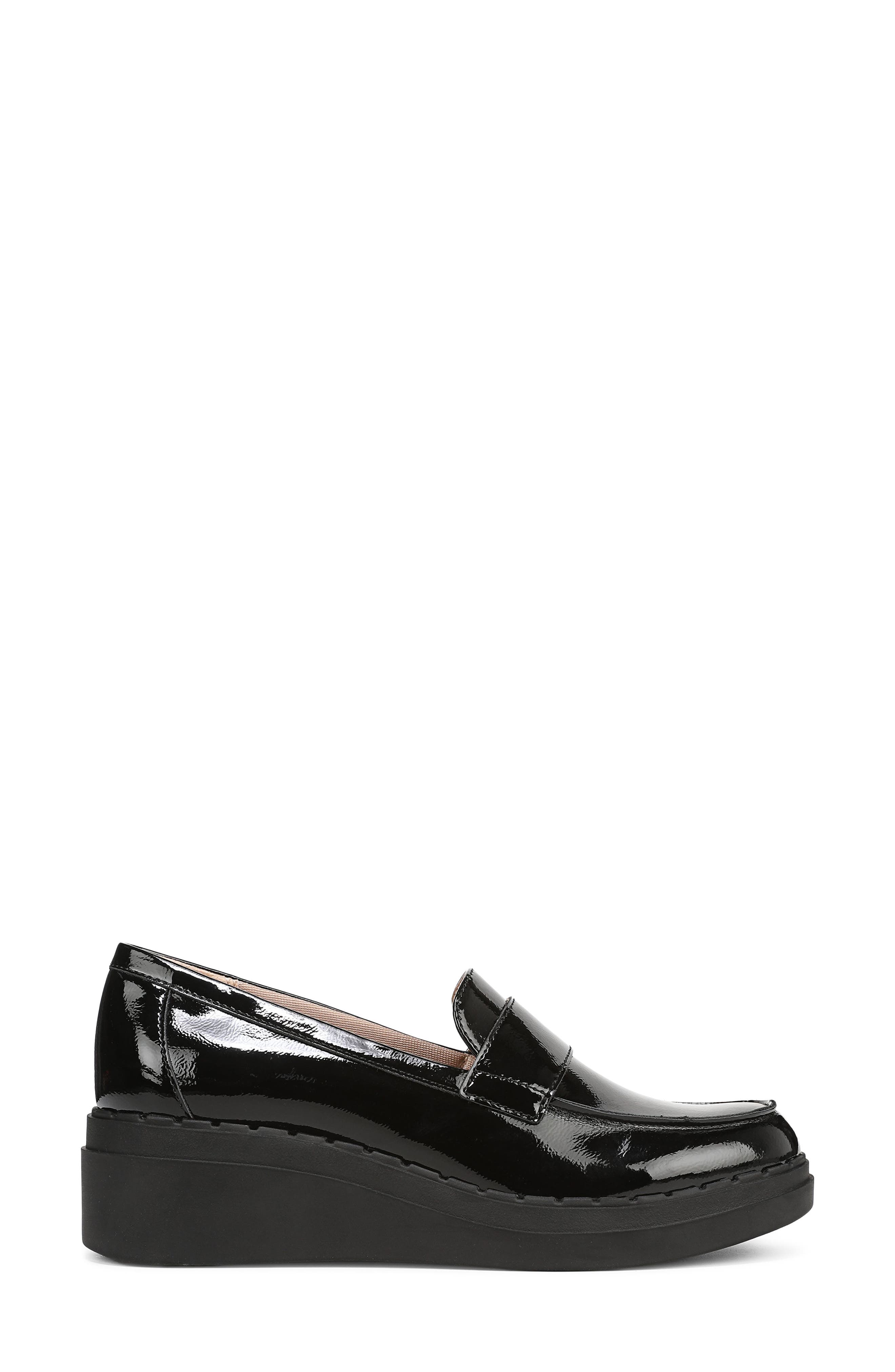 Dolce Platform Wedge Loafer, Alternate, color, BLACK PATENT