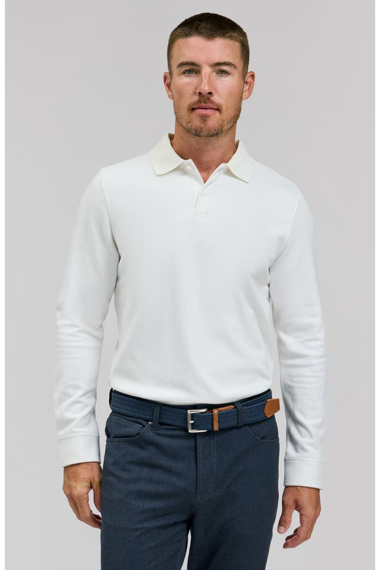 The Braden Long Sleeve Polo, Main, color, White