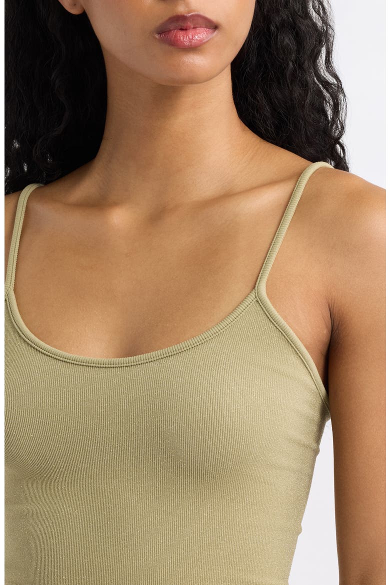 Molly Glitter Cami, Alternate, color, KHAKI