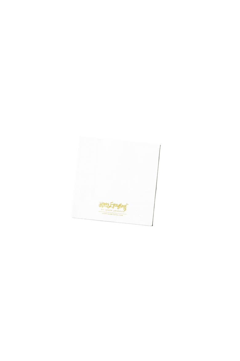 Football Cocktail Napkins Set of 20, Alternate, color, Brown