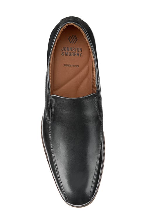 Johnston & Murphy Reeve Venetian Loafer In Black Full Grain