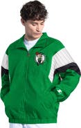 STARTER Men's Starter Kelly Green Boston Celtics Yard Line Full-Zip Jacket