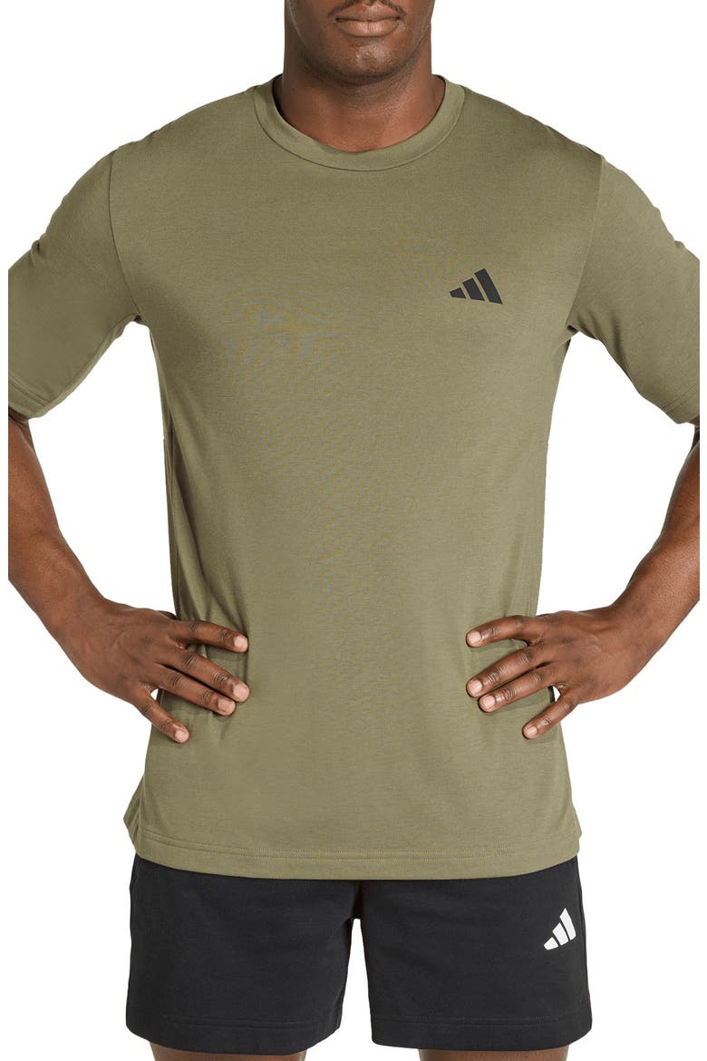 Performance Crewneck T-Shirt, Main, color, OLIVE STRATA