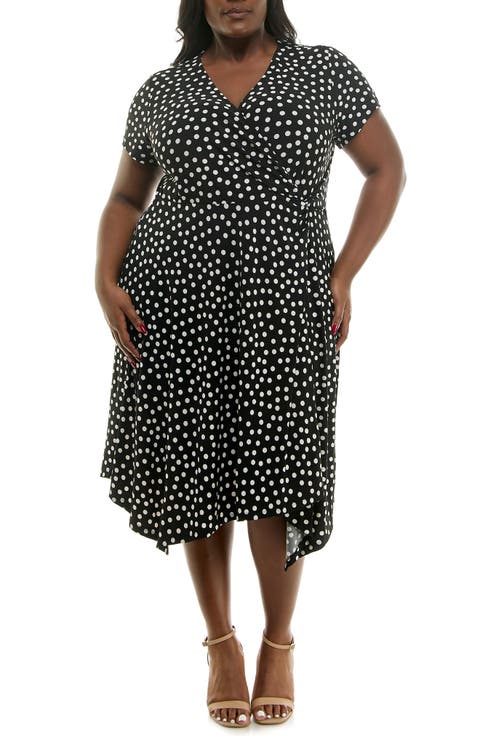 Asymmetric Midi Dress (Plus)