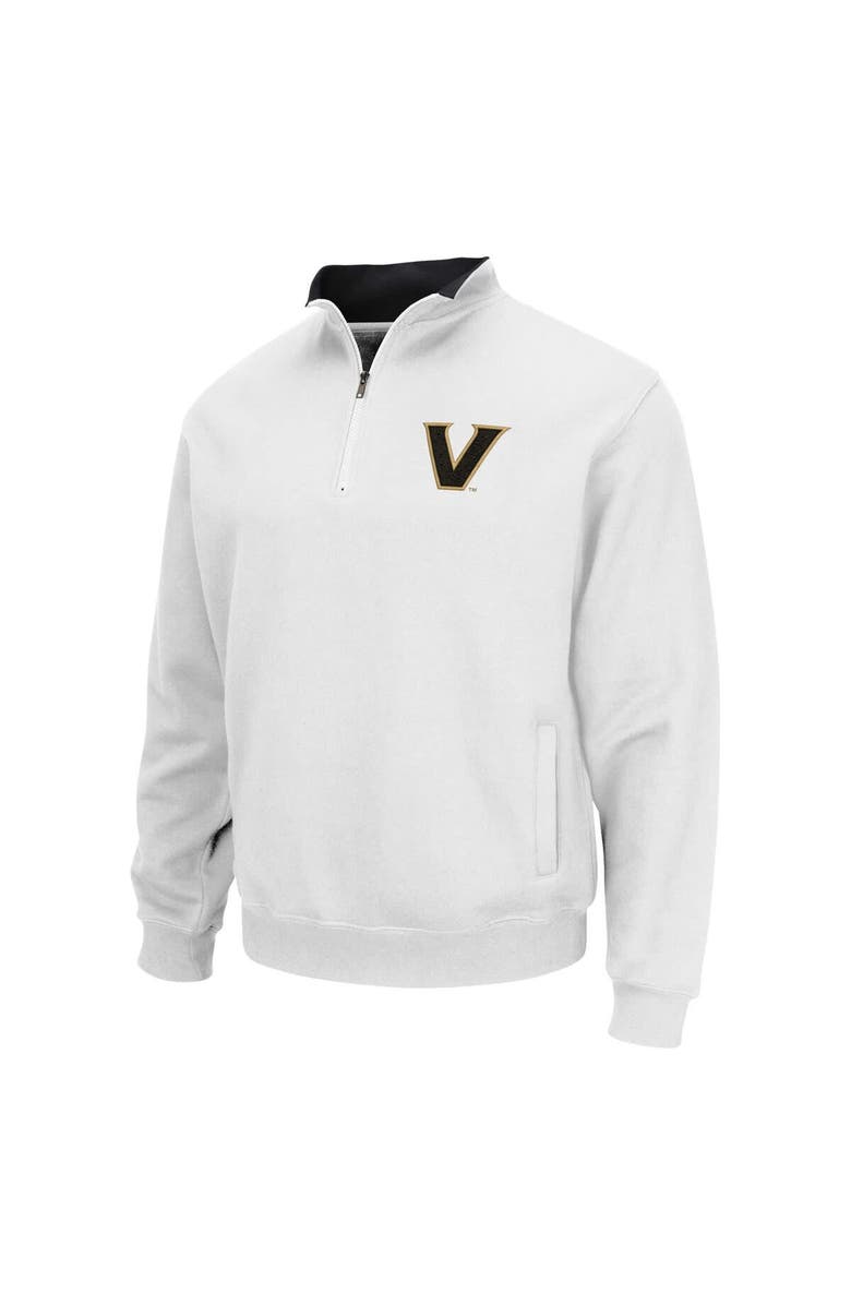 COLOSSEUM Men's Colosseum White Vanderbilt Commodores Tortugas Quarter-Zip Jacket, Alternate, color, White