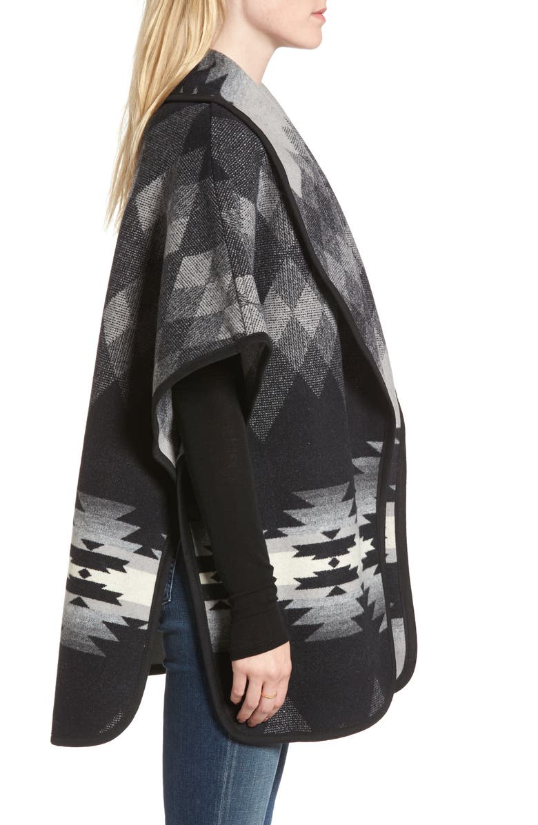 Pendleton Reversible Curve Cape, Alternate, color,