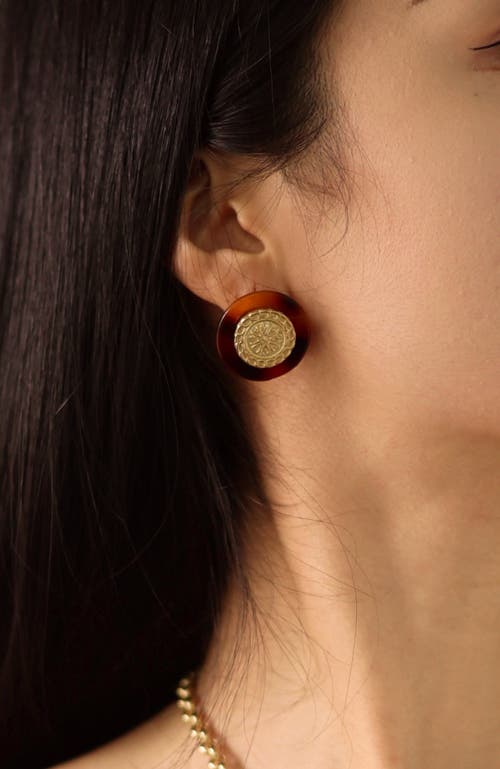 Rc Retro Chic Retro Coin Earrings In Multi
