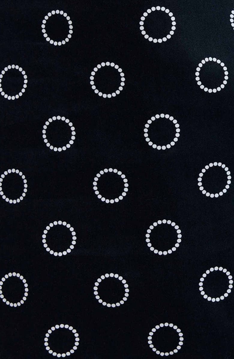 Foxcroft Carolina Circle Print Cotton Button-Up Shirt, Alternate, color, Black/ White