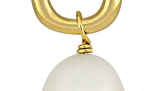 Delmar 10-10.5mm Rice Shape Cultured Freshwater Pearl Drop Earrings In Brown