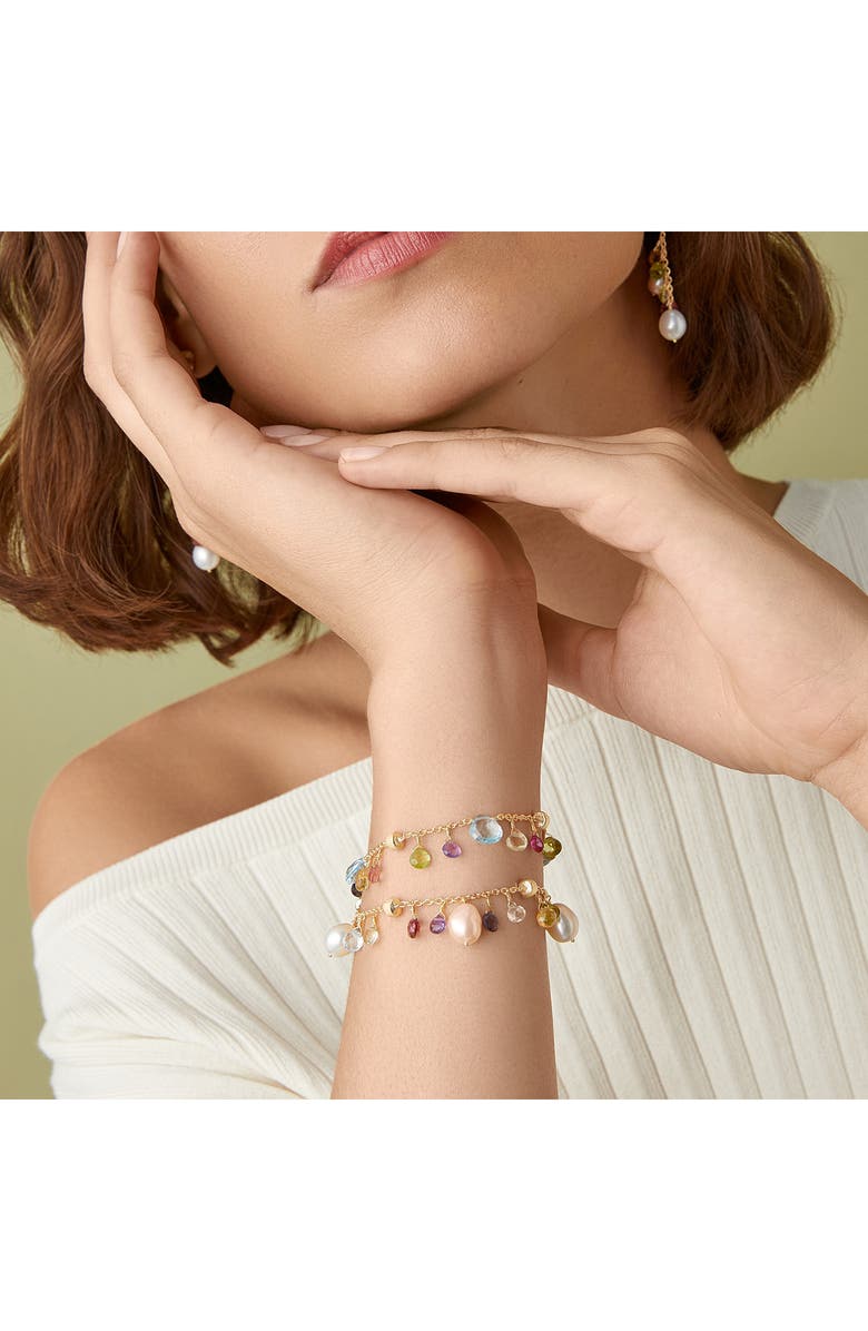 Marco Bicego Paradise Blue Topaz & Mixed Semiprecious Stones Single Strand Bracelet, Alternate, color,