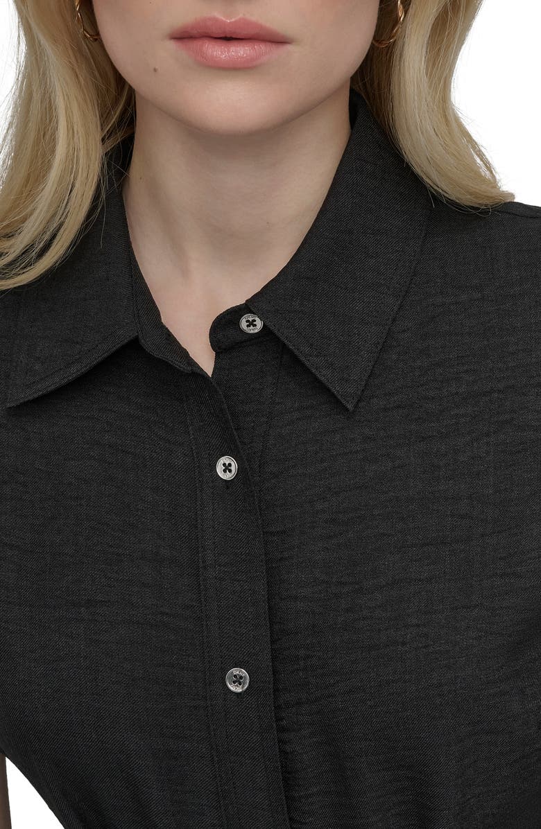 DKNY Tie Waist Shirtdress, Alternate, color,