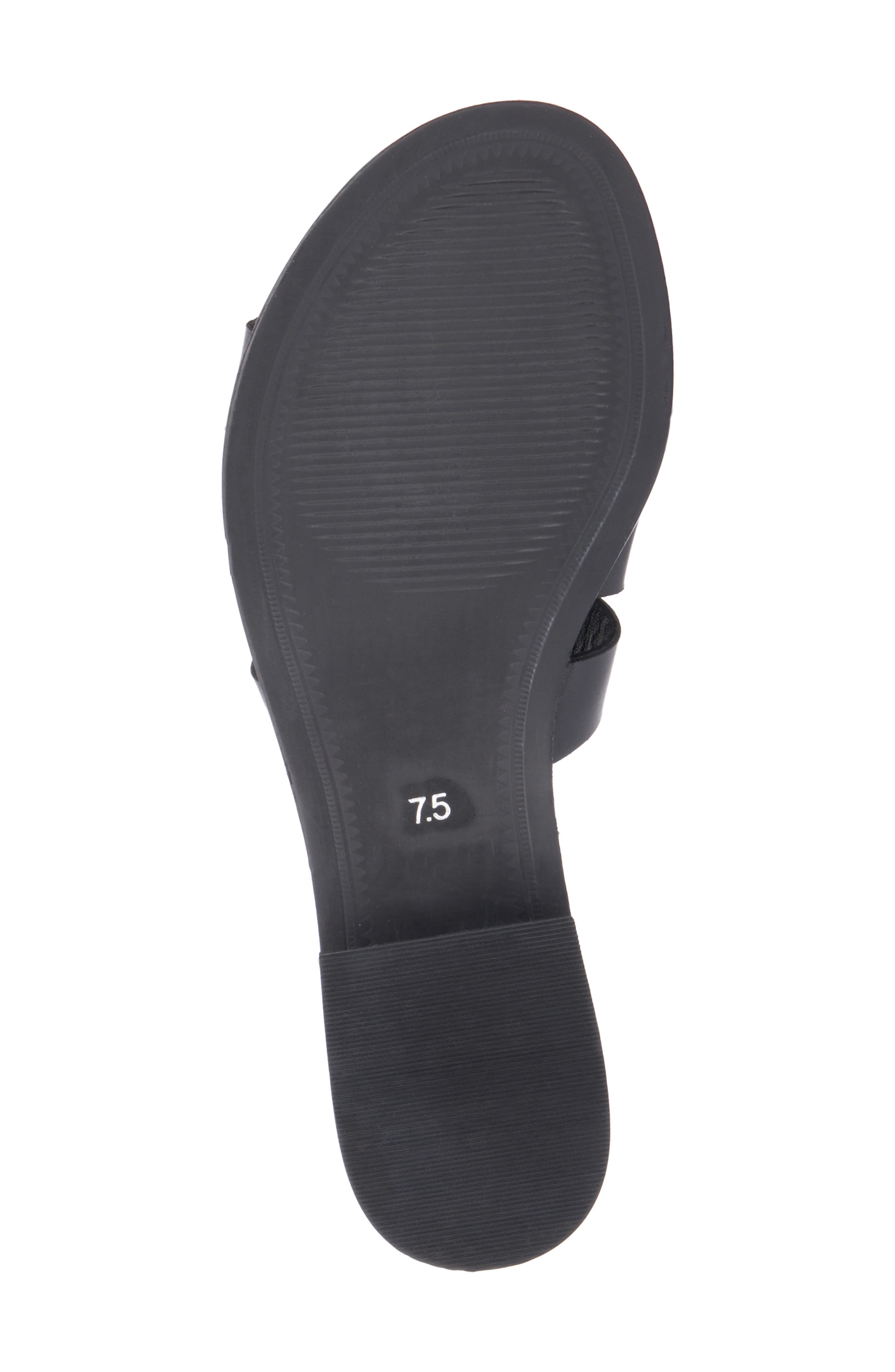 VINTAGE FOUNDRY Lacy Woven Strap Slide Sandal, Alternate, color, Black