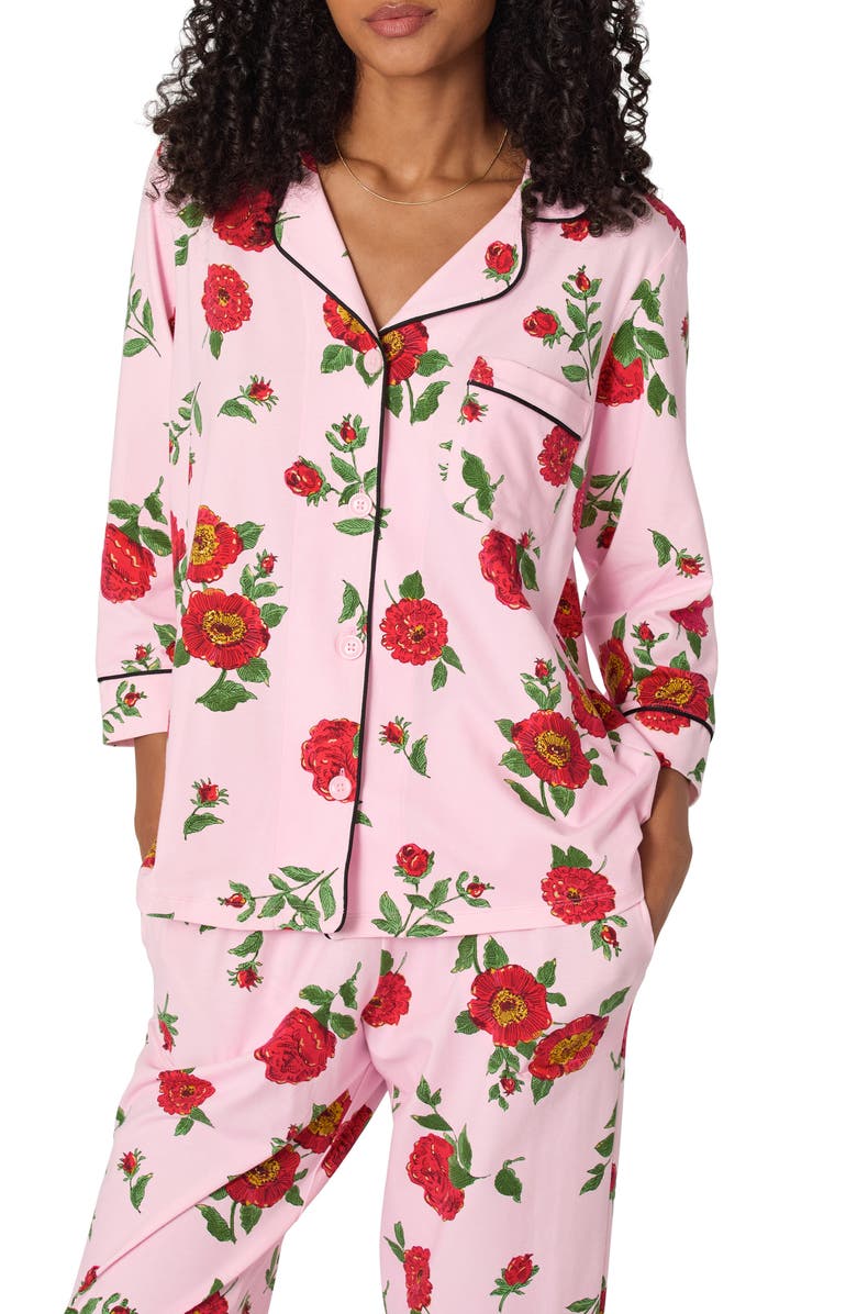 BedHead Pajamas Falling Blooms Long Sleeve Pajamas, Alternate, color, Falling Blooms
