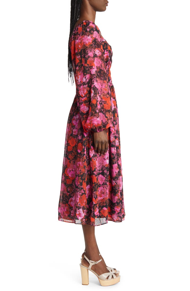 Steve Madden Laine Long Sleeve Dress, Alternate, color, 