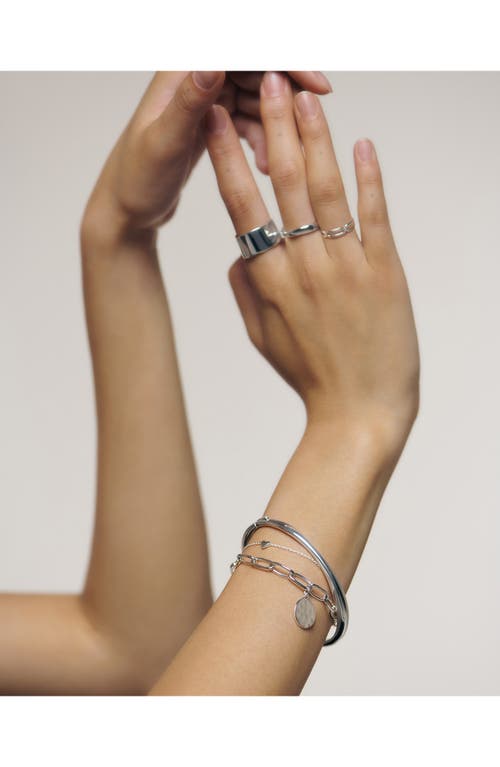 Monica Vinader Id Oval Charm Bracelet