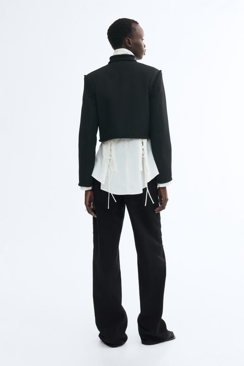 Straight Regular Waist Jeans, Alternate, color, Black