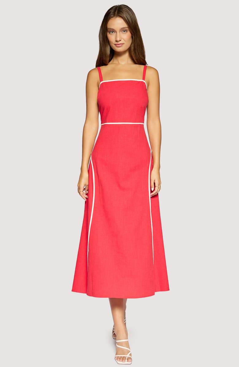Lost + Wander Saffron Muse Maxi Sundress, Alternate, color, Red