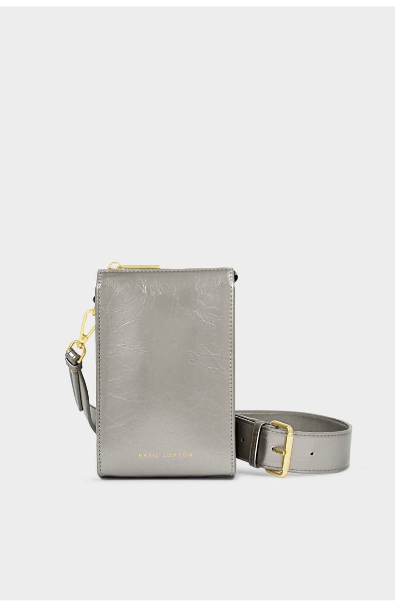 Katie Loxton Avery Slim Crossbody Bag, Main, color, Pewter