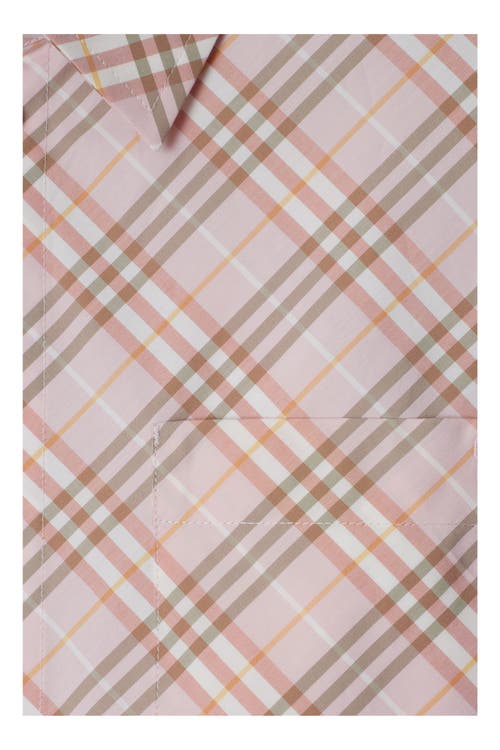 Burberry Vintage Check Cropped Buttoned Shirt In Floss