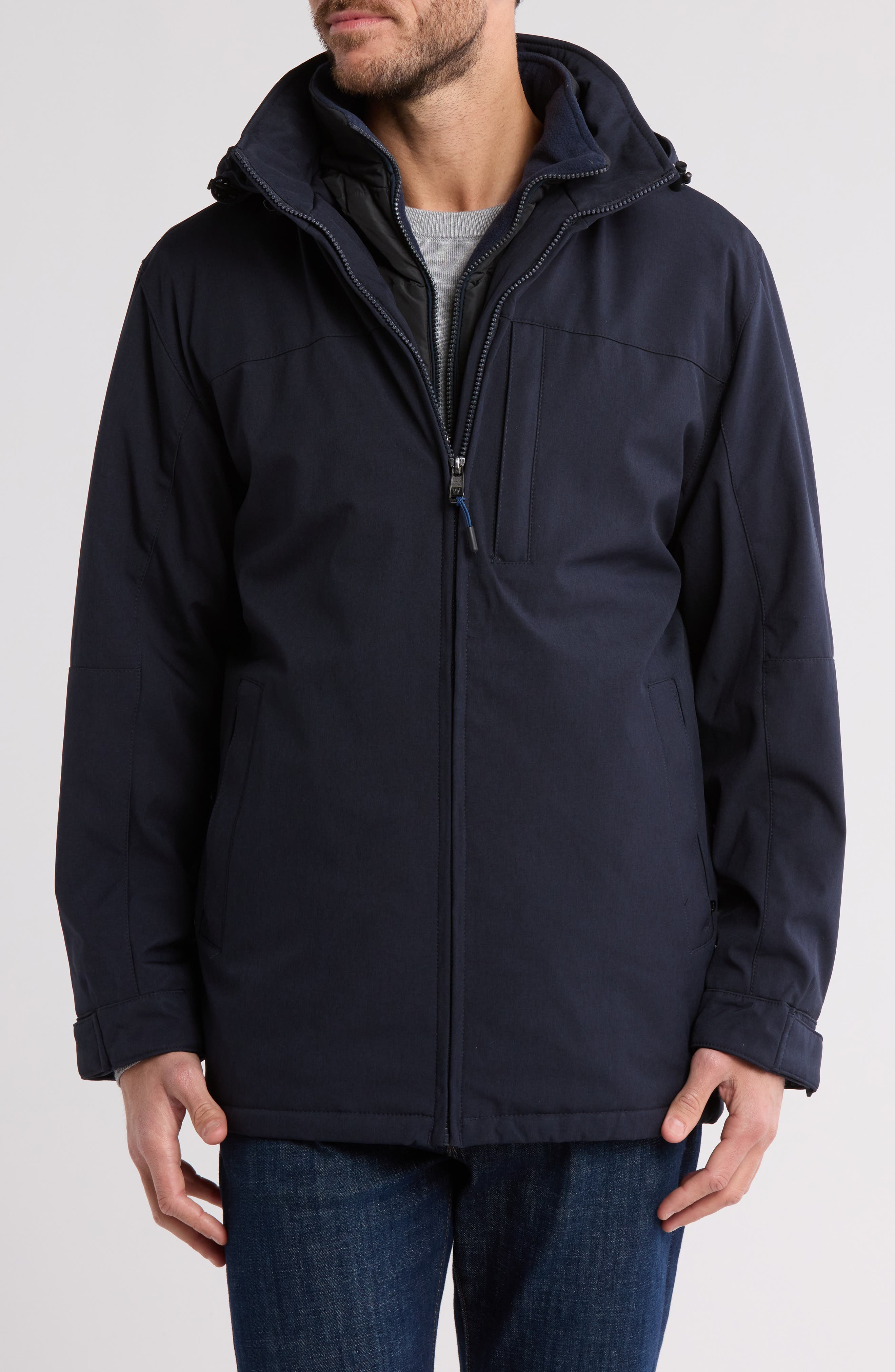 Weatherproof® Ultra Tech Water Resistant Hooded Jacket (Men ...