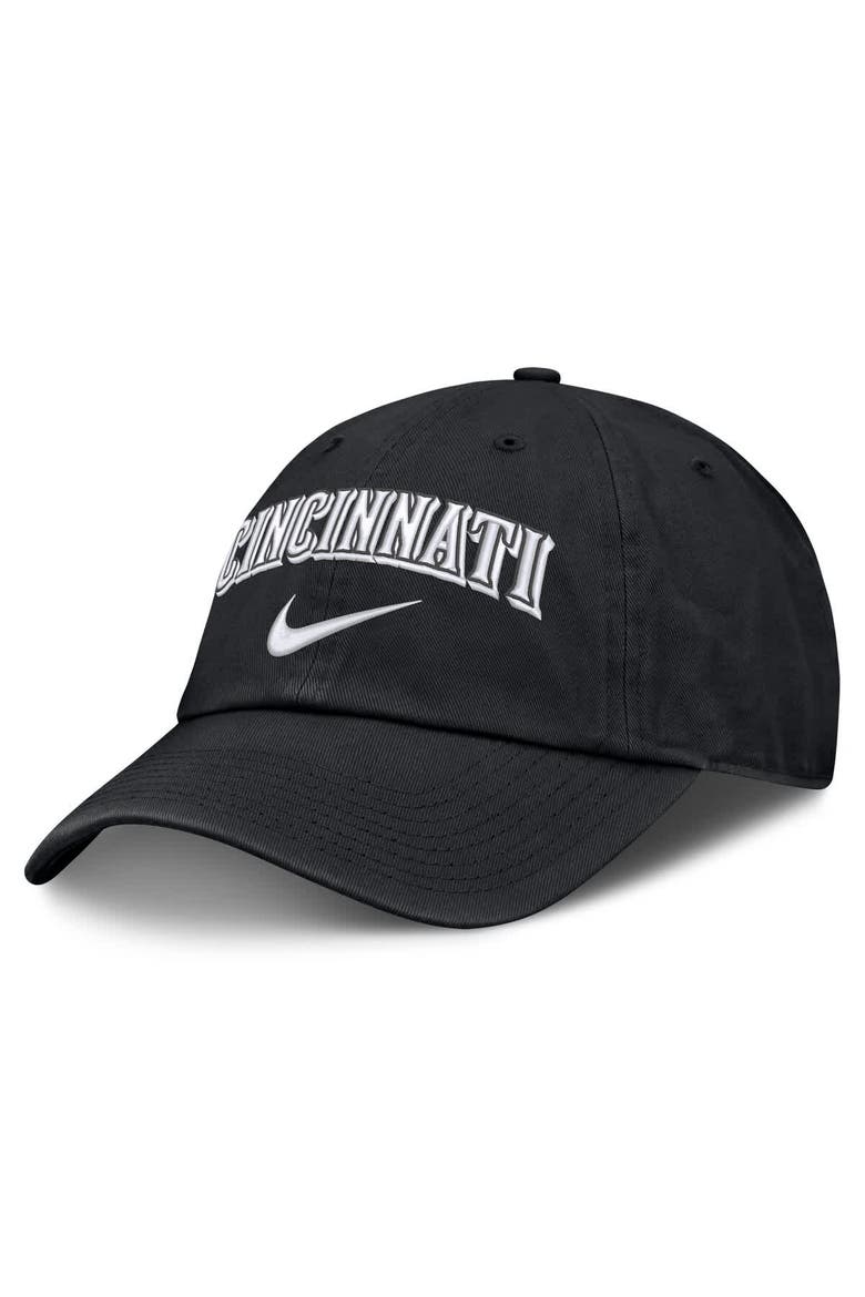 Men's Nike  Black Cincinnati Reds Primetime Club Adjustable Hat, Main, color, Black