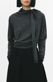 MANGO Scarf Sweater