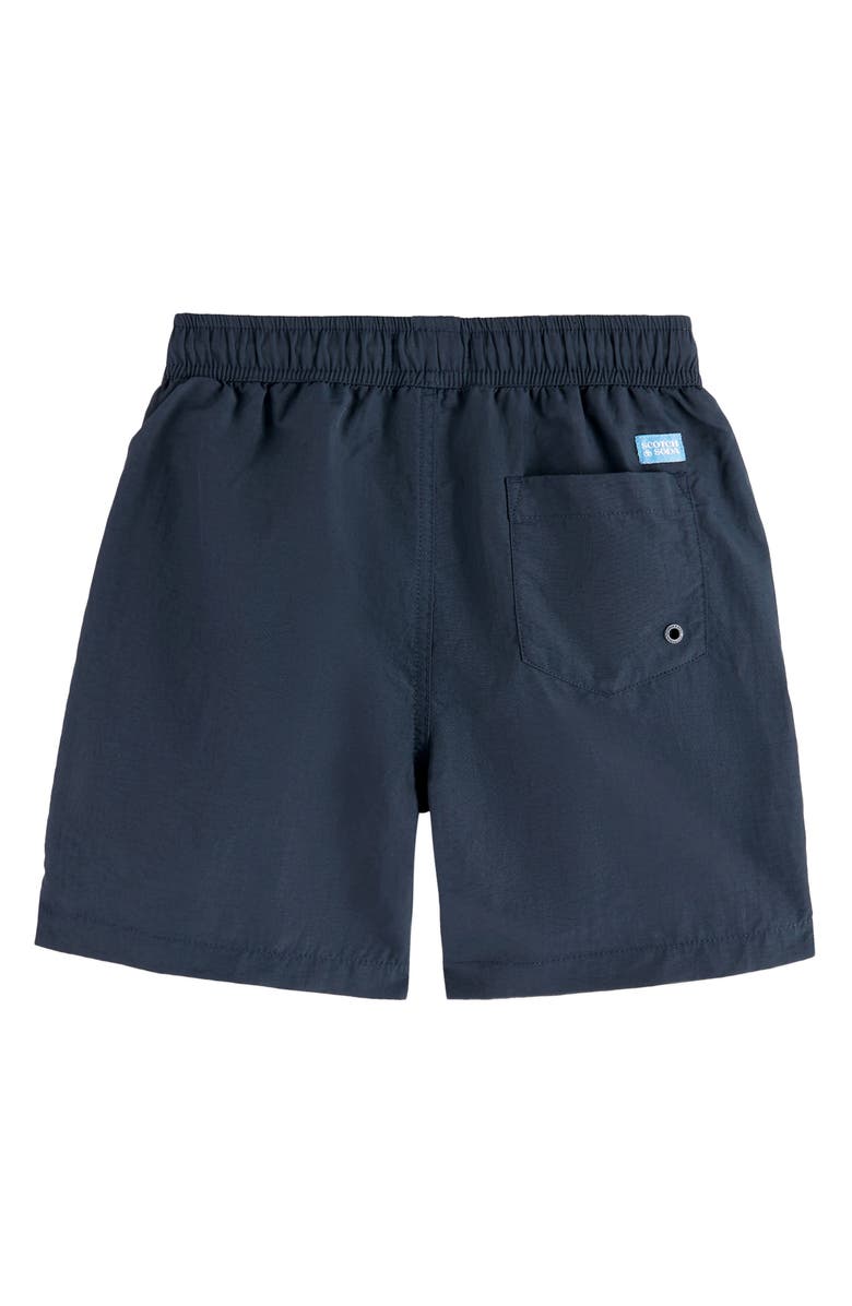 Scotch & Soda Kids' Print Swim Trunks, Alternate, color, Night