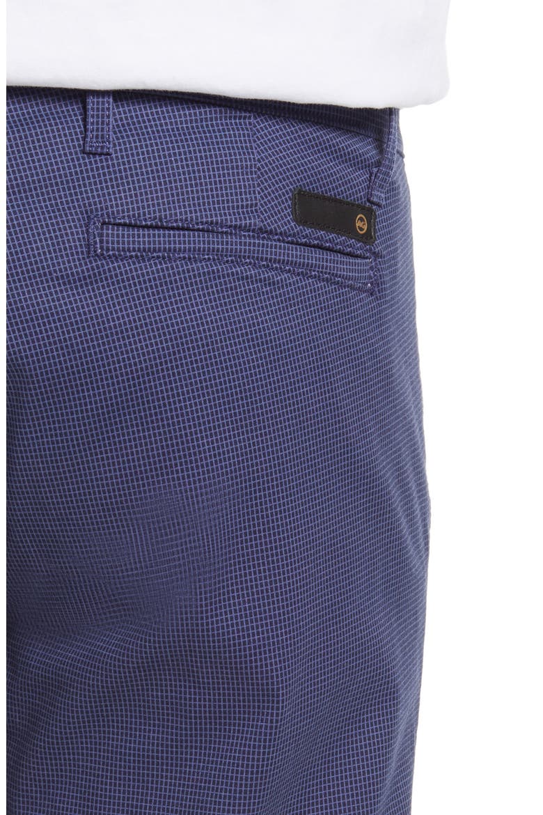 Griffin Geo Print Flat Front Shorts, Alternate, color, JORDAN BRIGHT INDIGO