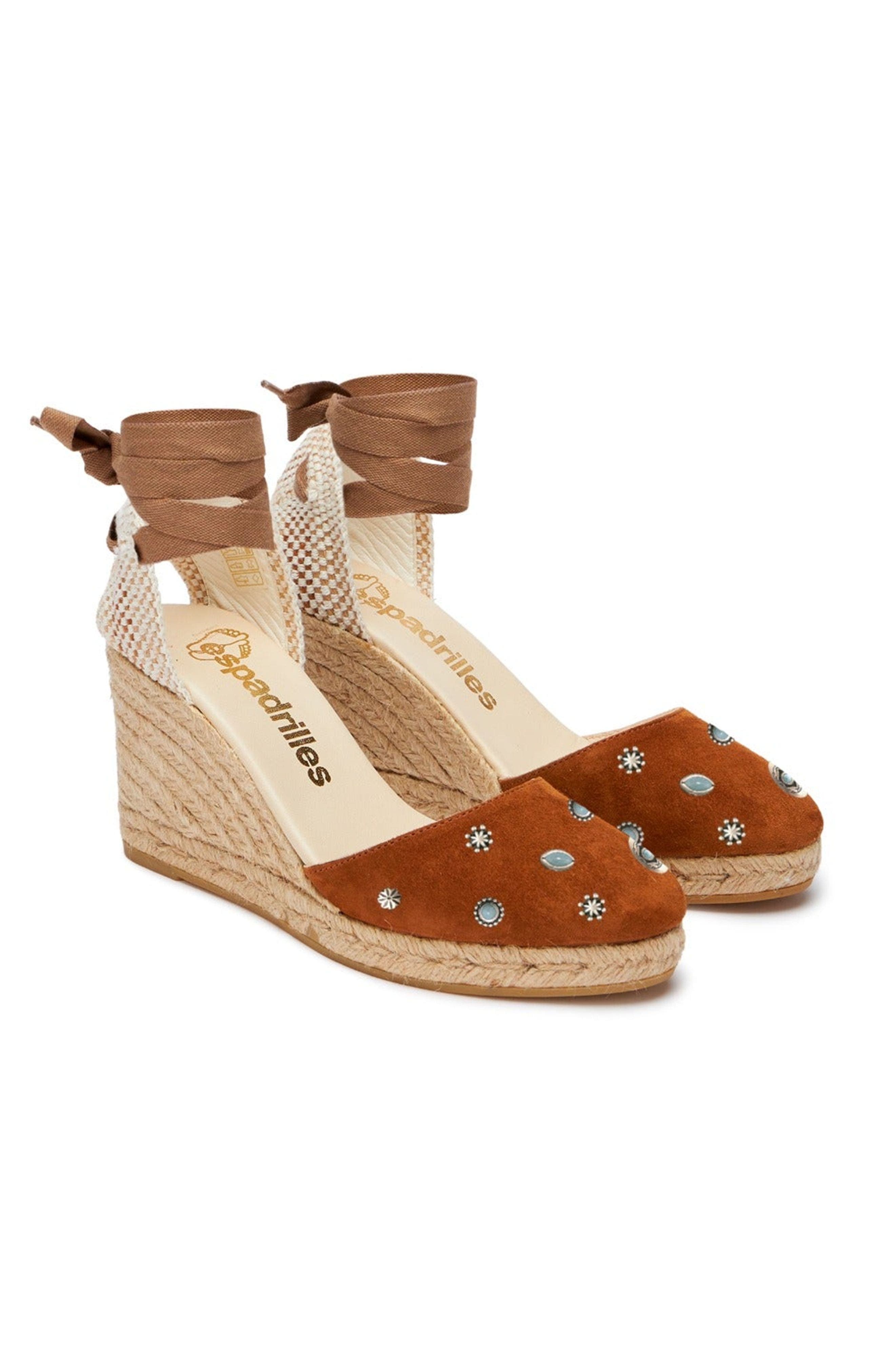 Wedge Espadrilles, Alternate, color, CAMEL