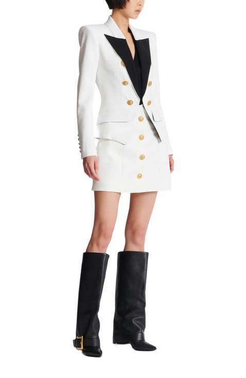 6-Button Two-Tone Jacket