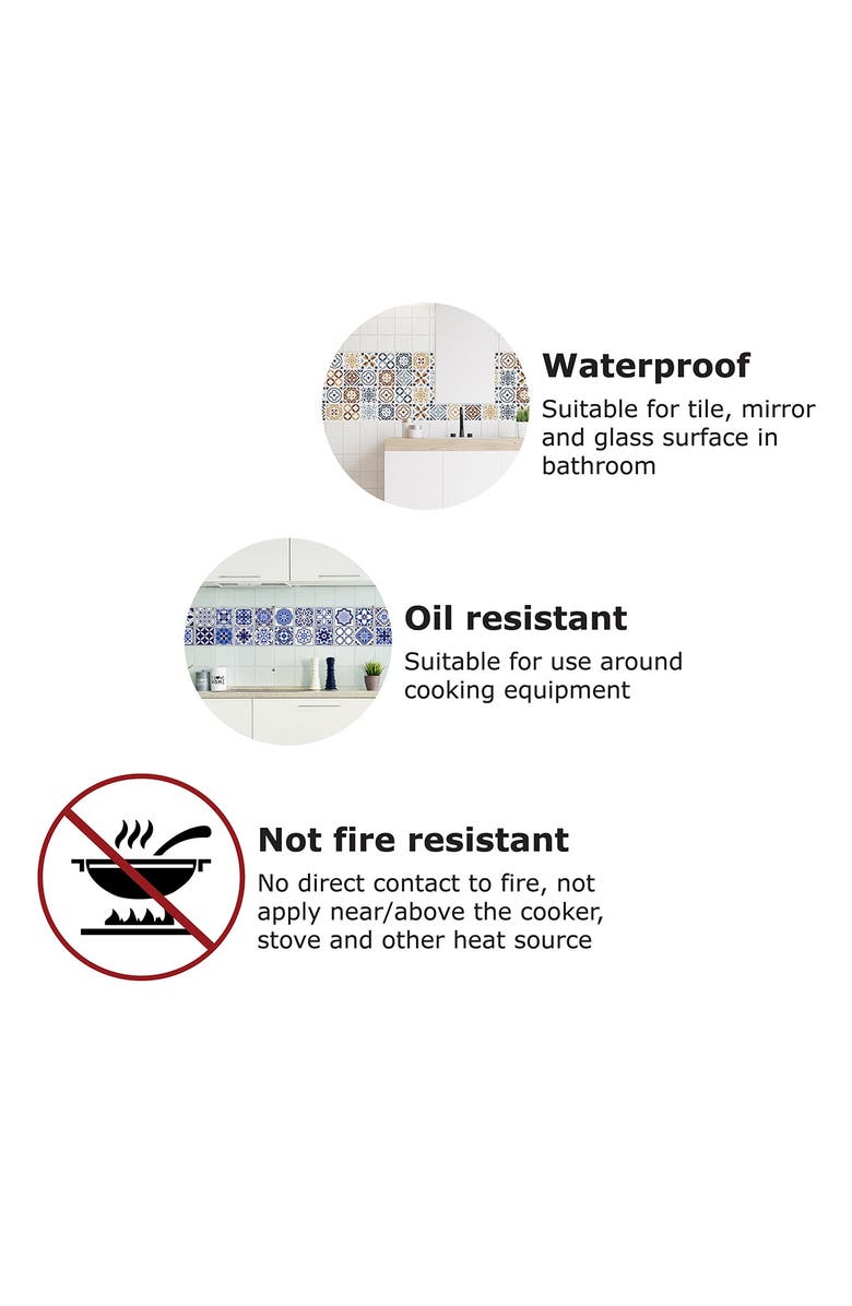 WALPLUS Red Rose Wall Sticker Decal, Alternate, color,