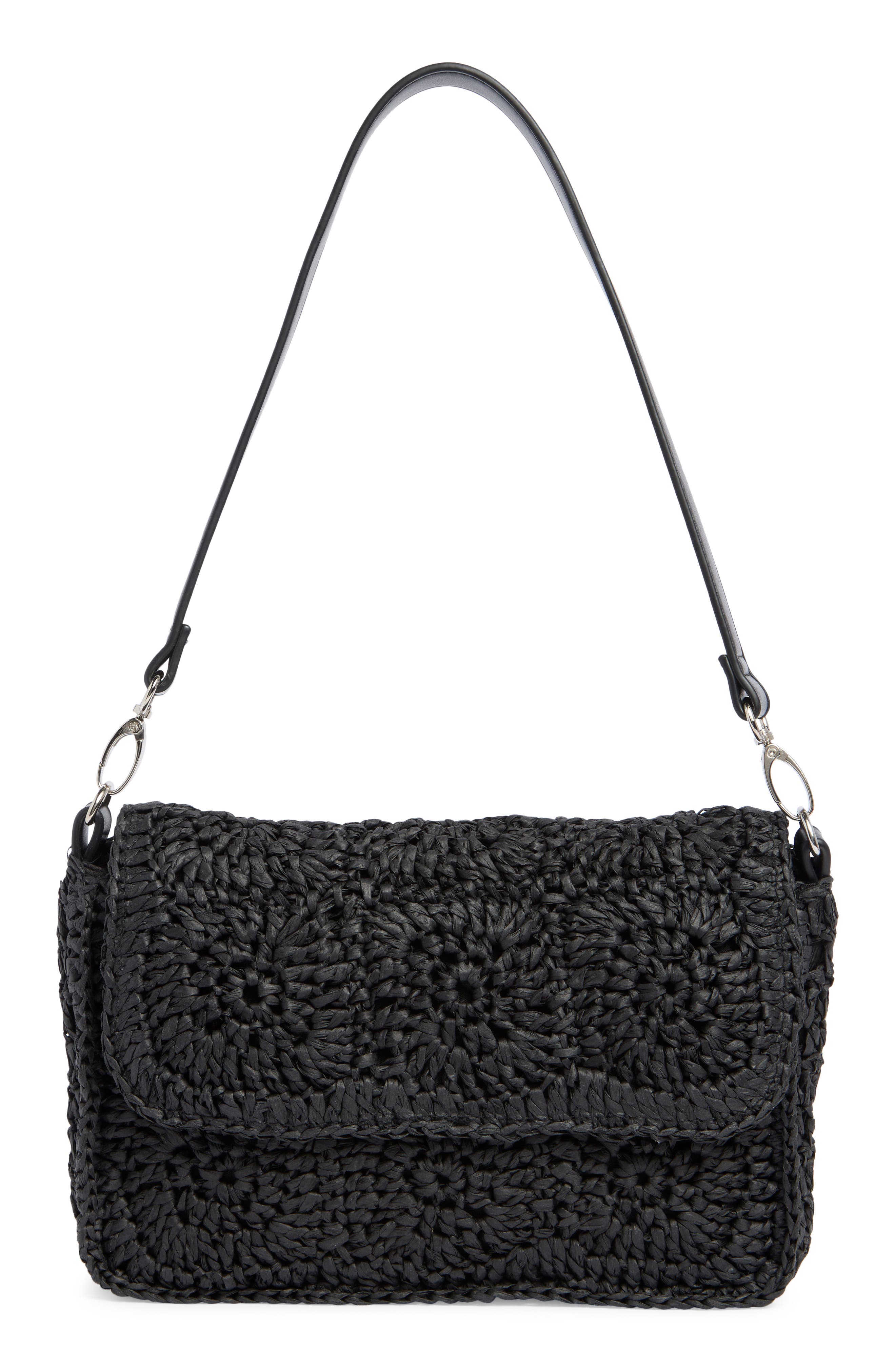 Collection XIIX Crochet Square Shoulder Bag