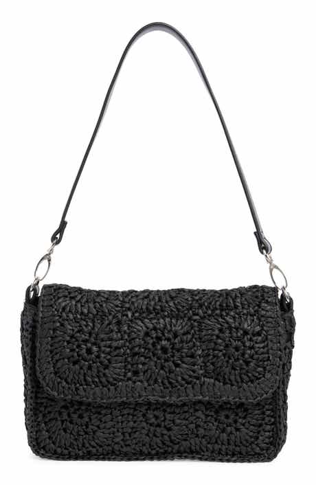 Collection XIIX Crochet Square Shoulder Bag