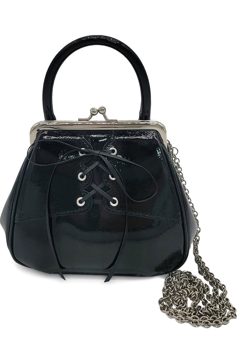 Oryany Mini Lace Up Leather Tote, Alternate, color,