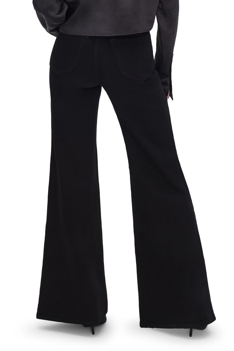 SoftTech Good Waist High Waist Palazzo Jeans, Alternate, color, BLACK319