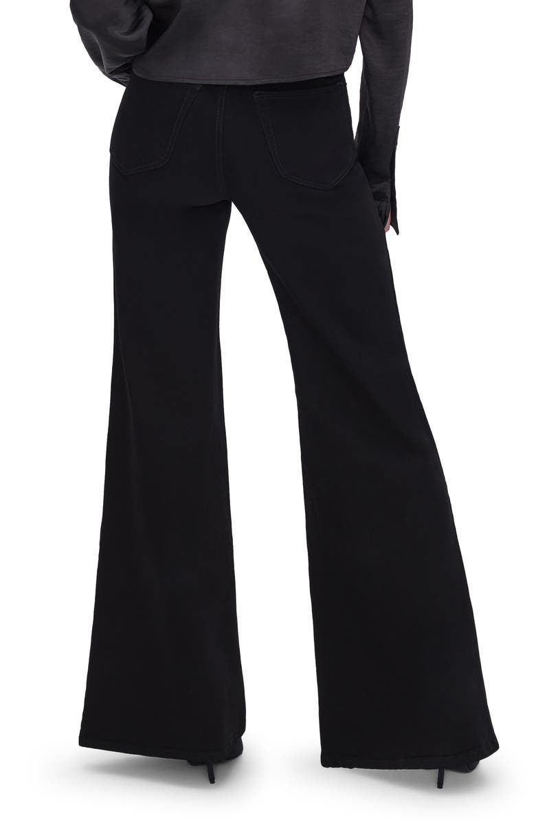 Good American SoftTech Good Waist High Waist Palazzo Jeans, Alternate, color, 