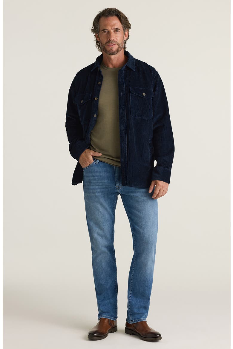 Courage Aqua Aerodenim Straight Leg Jeans, Alternate, color, AQUA AERODENIM