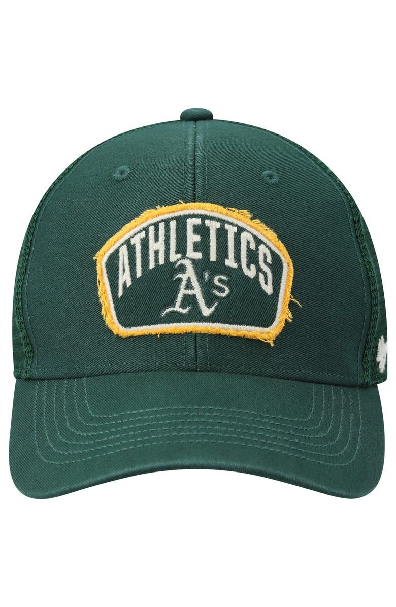 '47 Men's '47 Green Oakland Athletics Cledus MVP Trucker Snapback Hat, Alternate, color, 