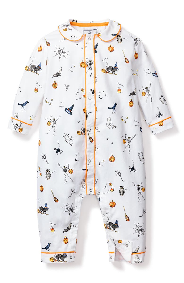 Petite Plume Trick or Treat Halloween One-Piece Pajamas, Main, color, 