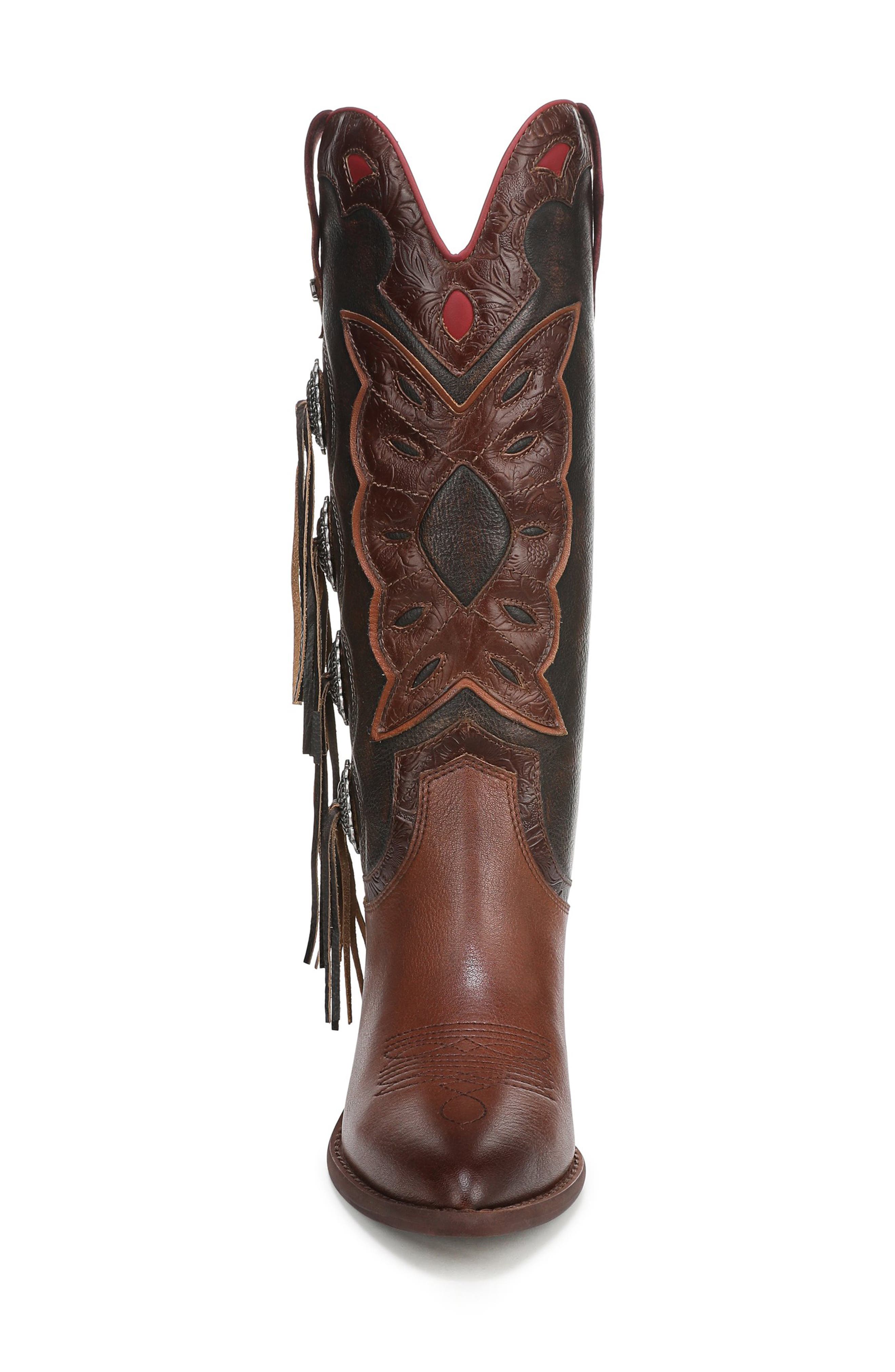 Sam Edelman Rhett Western Boot, Alternate, color, Prestige Chocolate