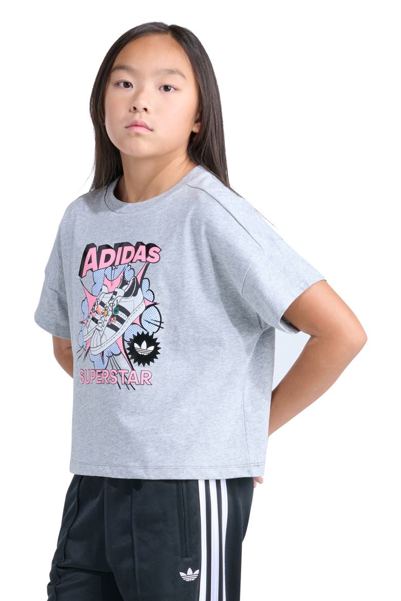 Kids' Superstar Jersey Graphic T-Shirt, Alternate, color, GREY HEATHER