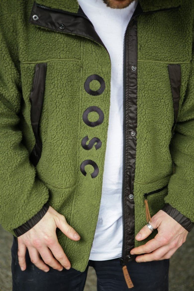 Fleece Jacket - Men's, Alternate, color, Khaki / Black